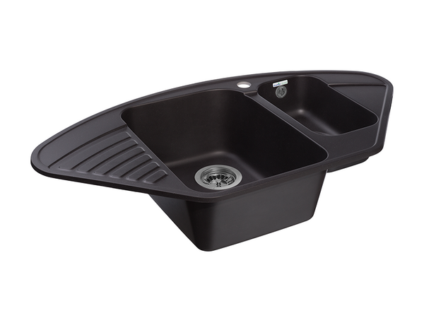 Мойка для кухни GranFest QUARZ GF-QUARZ 14 1,5 чаша 930*500 мм без сифона (14 черный)