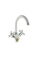 13332 Смеситель Кухня FRUD 1/2 м/к белый/хром