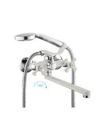 22332 Смеситель Ванна FRUD 1/2 м/к дл излив белый/хром