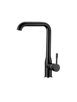 4698В Смеситель Кухня LEDEME МАКСИ шар d40 (черный-матовый)