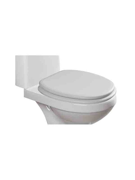 Сиденье д/унитаза МДФ ОРИО КД-01 белый глянец (377х432мм ,  межосевое 90-175мм)