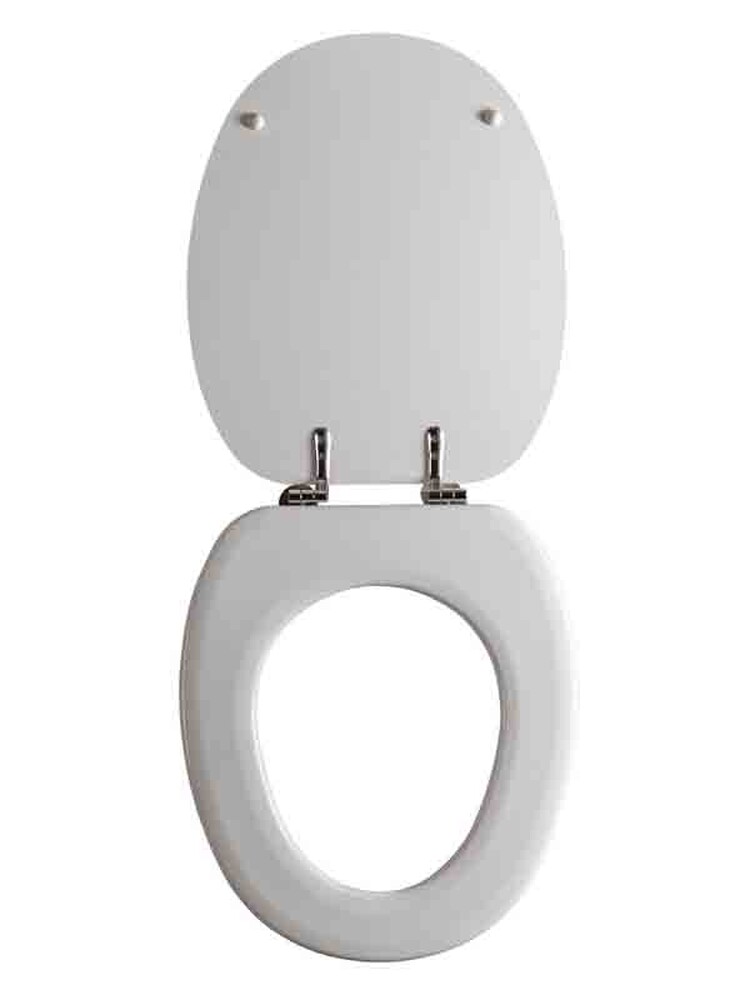 Сиденье д/унитаза МДФ ОРИО КД-01 белый глянец (377х432мм ,  межосевое 90-175мм)