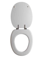 Сиденье д/унитаза МДФ ОРИО КД-01 белый глянец (377х432мм ,  межосевое 90-175мм)