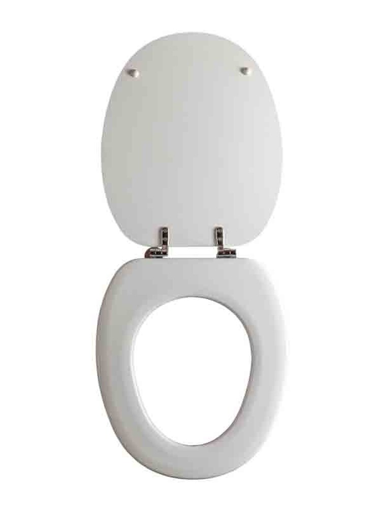 Сиденье д/унитаза МДФ ОРИО КД-02 белая шагрень (377х432мм ,  межосевое 90-175мм)