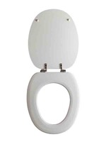 Сиденье д/унитаза МДФ ОРИО КД-02 белая шагрень (377х432мм ,  межосевое 90-175мм)