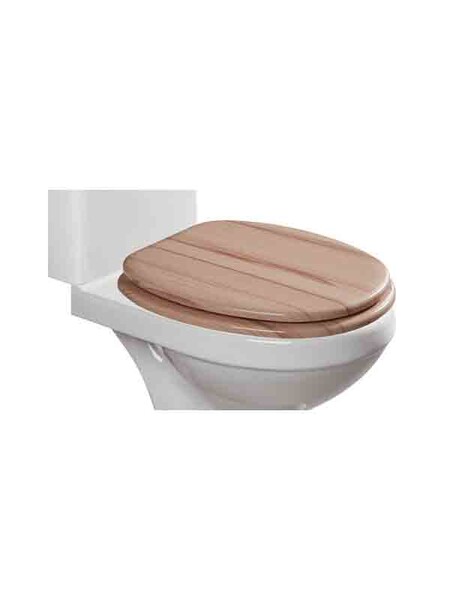 Сиденье д/унитаза МДФ ОРИО КД-03 бук-капучино (377х432мм ,  межосевое 90-175мм)