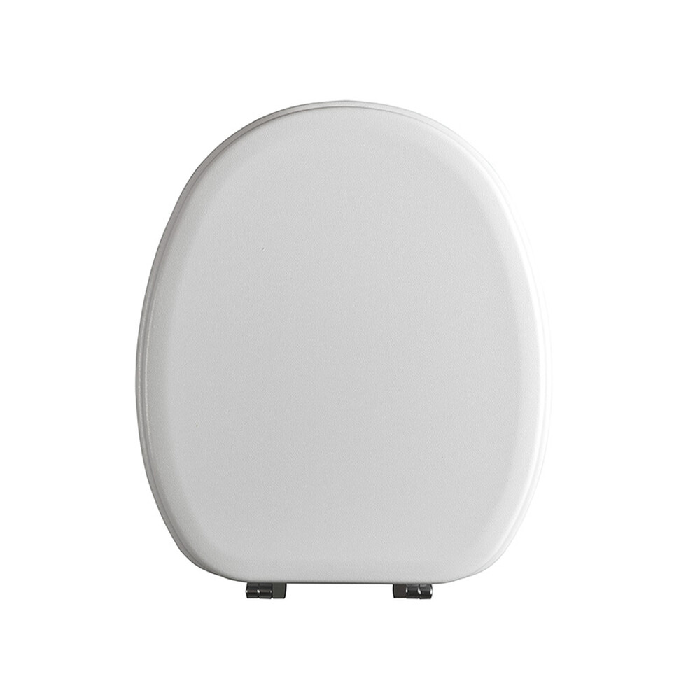 Сиденье д/унитаза МДФ/ МИКРОЛИФТ ОРИО КД-01м белый глянец (377х432мм ,  межосевое 90-175мм)