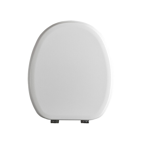 Сиденье д/унитаза МДФ/ МИКРОЛИФТ ОРИО КД-01м белый глянец (377х432мм ,  межосевое 90-175мм)