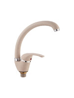 85929K Смеситель Кухня LOFFREY d-40 МАКСИ (бежевый) на гайке