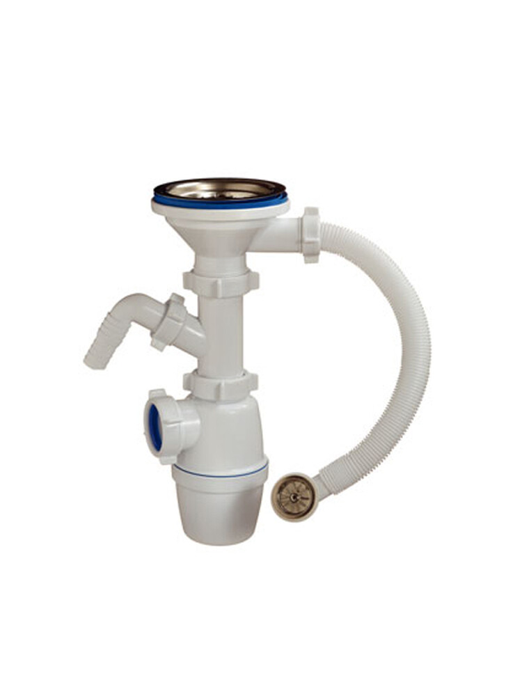 А-5012 Сифон бутылоч.ОРИО 3 1/2" х 40, для ГРАНИТНОЙ мойки, с одним отводом