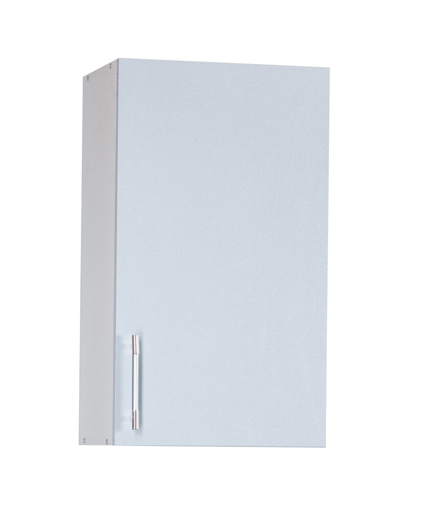 Шкаф для посуды 40 Серебристый металлик фасад МДФ SANTREK HOME