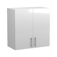 Шкаф для посуды 80 Белый металлик фасад МДФ SANTREK HOME
