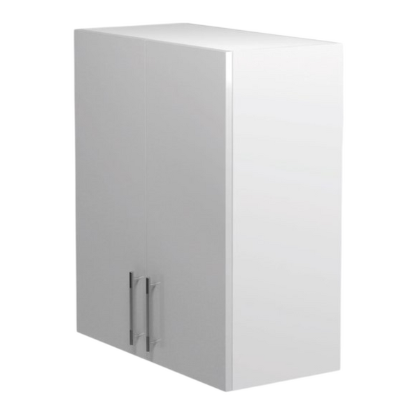 Шкаф для посуды 60 Белый металлик (под сушку) фасад МДФ SANTREK HOME