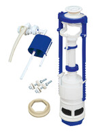 Арматура РБМ АС-11.1 боковая подводка, Кнопка белая, 2-х уровневая, универсальный клапан