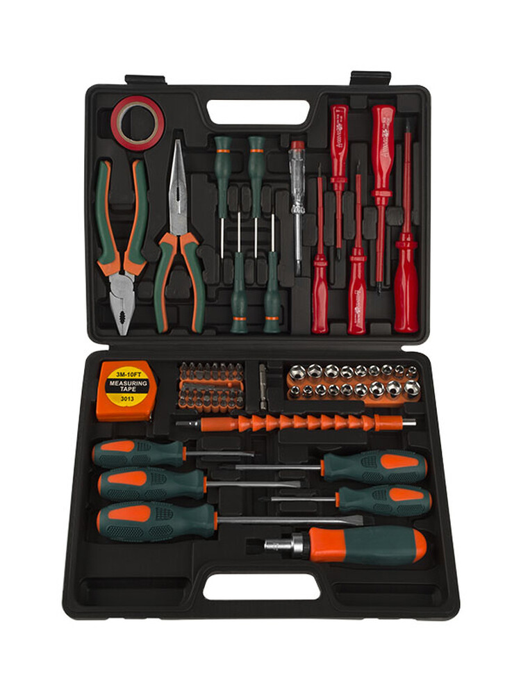 1310-01-TS7 Набор инструментов 72 ПРЕДМЕТА, ПЛАСТИКОВЫЙ КЕЙС, Sturm!