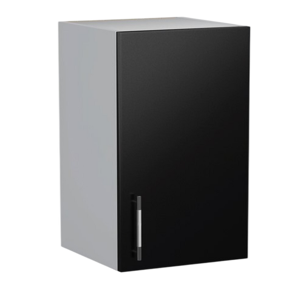 Шкаф для посуды 40 Черный металлик фасад МДФ SANTREK HOME