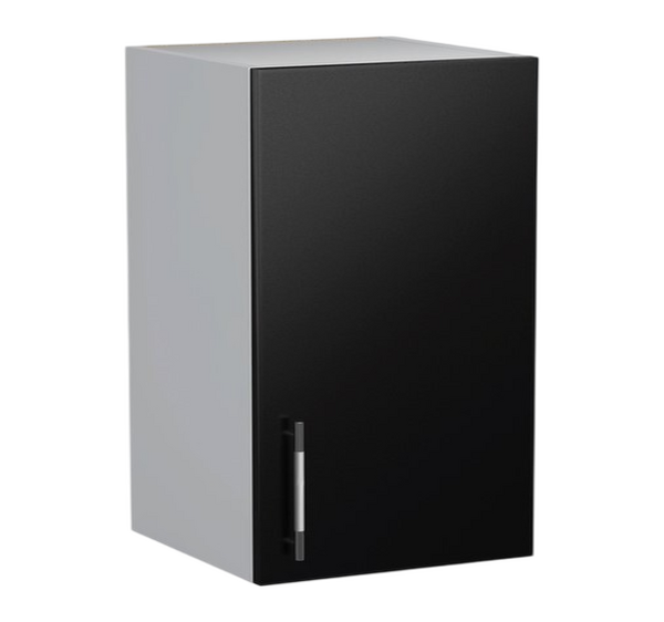 Шкаф для посуды 40 Черный металлик фасад МДФ SANTREK HOME