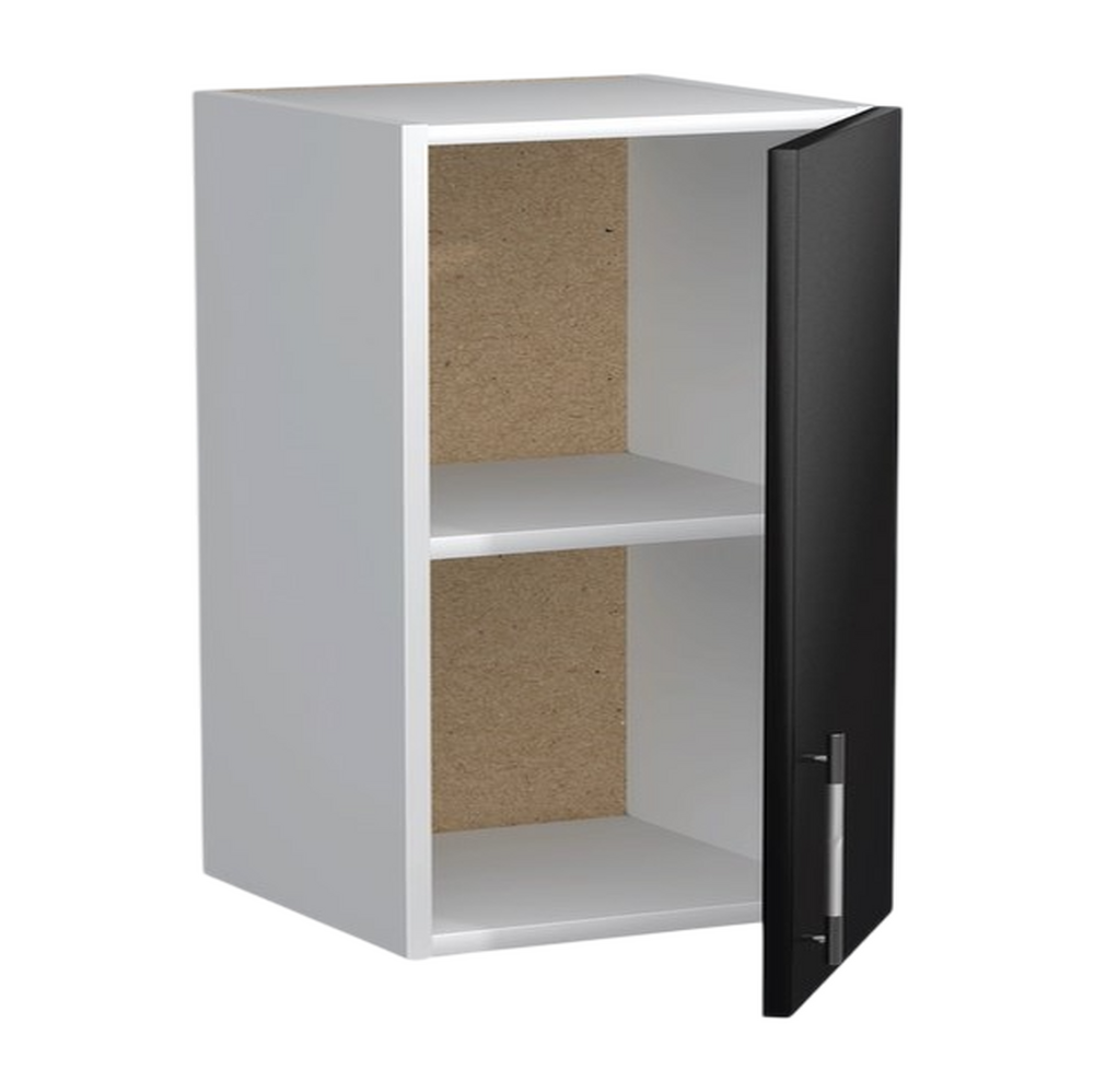 Шкаф для посуды 40 Черный металлик фасад МДФ SANTREK HOME