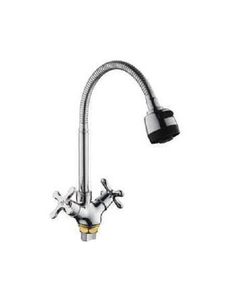 43601 Смеситель Кухня FRUD 1/2 м/к гибкий излив на гайке