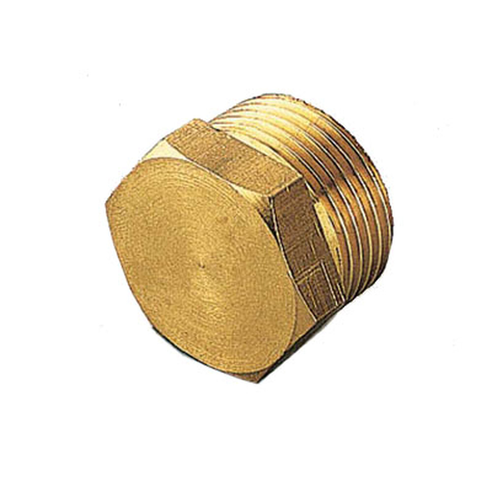 Заглушка 20 в трубу латунь (литьё)