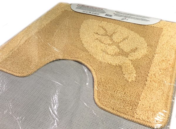 Коврик д/ванны 2 предм. ZALEL 60*100- жёлтый Турция