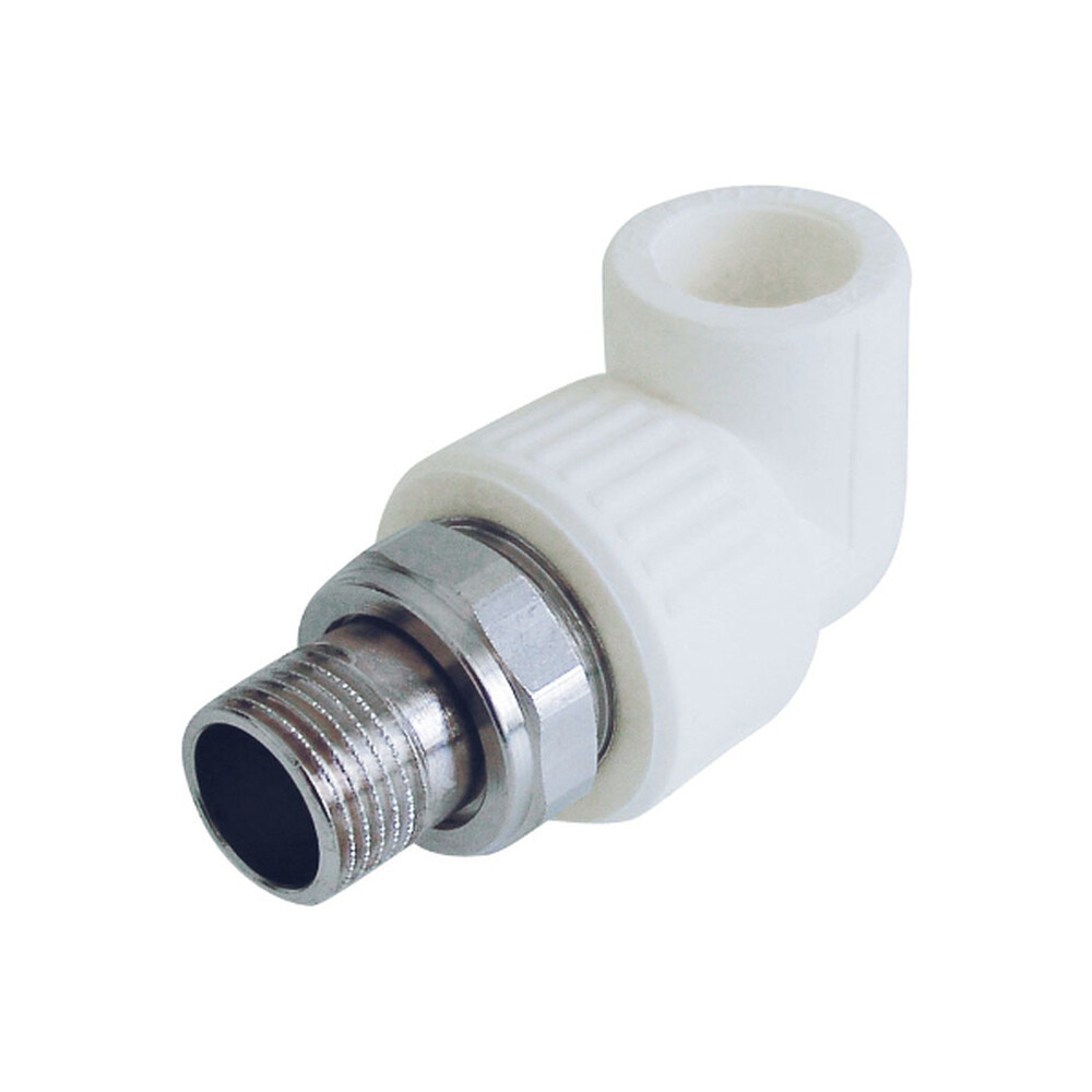 Угольник комб. разъёмный, штуцер 20х1/2" PP-R KALDE