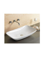 800-Е408 Фигурный умывальник накладной прямоугольная лодочка 695х390х130 MELANA