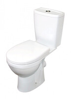 Унитаз-компакт Rosa "РИО" Белый, 2-х уровневая арматура, антивсплеск,прямой выпуск (г.Киров)