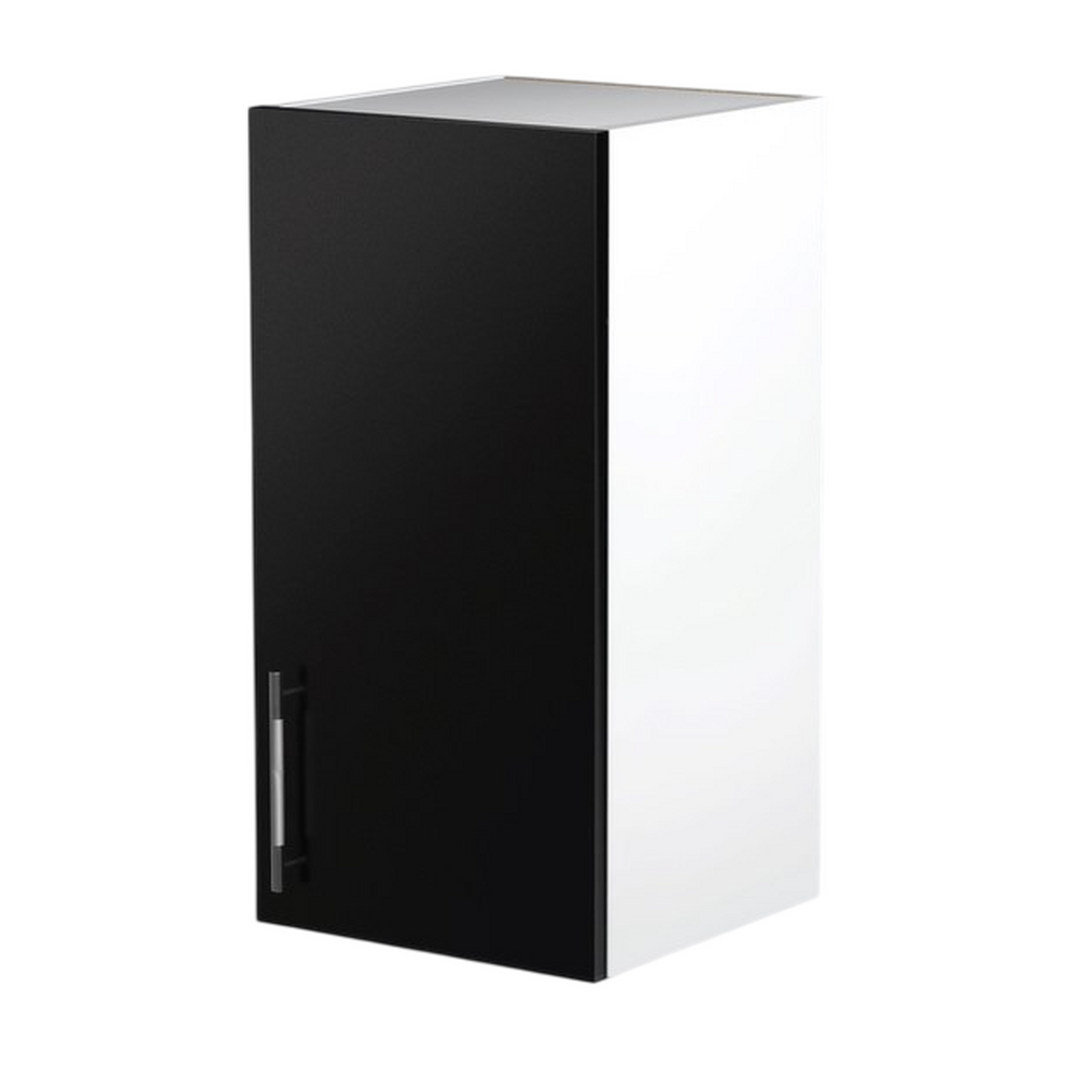 Шкаф для посуды 30 Черный металлик фасад МДФ SANTREK HOME