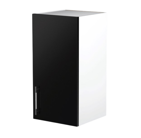 Шкаф для посуды 30 Черный металлик фасад МДФ SANTREK HOME