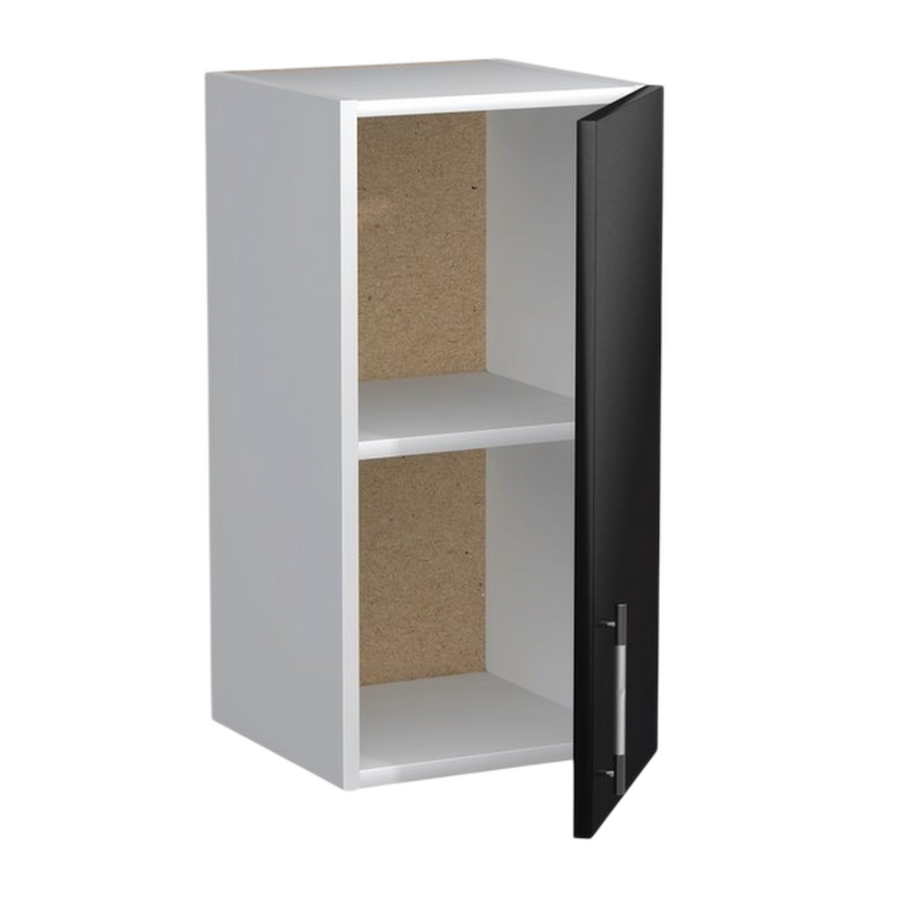 Шкаф для посуды 30 Черный металлик фасад МДФ SANTREK HOME