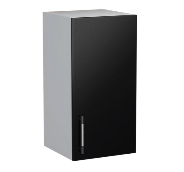 Шкаф для посуды 30 Черный металлик фасад МДФ SANTREK HOME