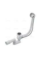 Сифон для ванны (обвязка) ALCAPLAST А55К-RU-01 (A55K-VE-01)  полуавтомат 60см металл/металл