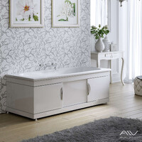 Экран под ванну 1,5 м купе МДФ МОНАКО Still Белый (каркас из алюминия) Alavann