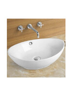 800-7027A (3076) Фигурный умывальник накладной лодочка 580х375х190 MELANA