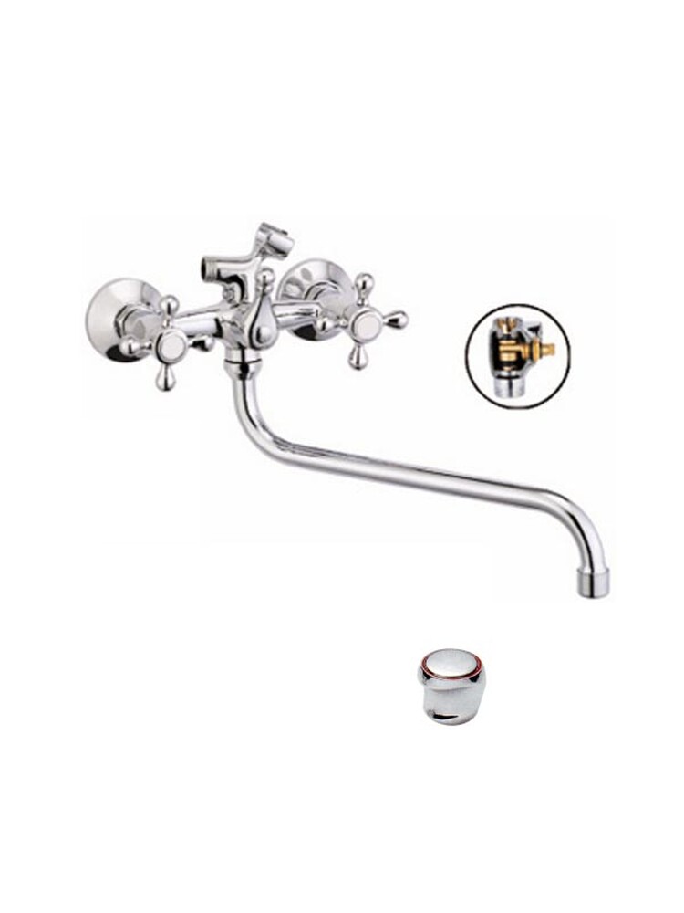 Смеситель Ванна Lemen 1/2 м/к S-ка (S 2131)