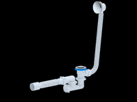 EСS255 Сифон АНИ Пласт д/в клик-клак, рег с вып и перел г/т 375*40*50 (сетка)