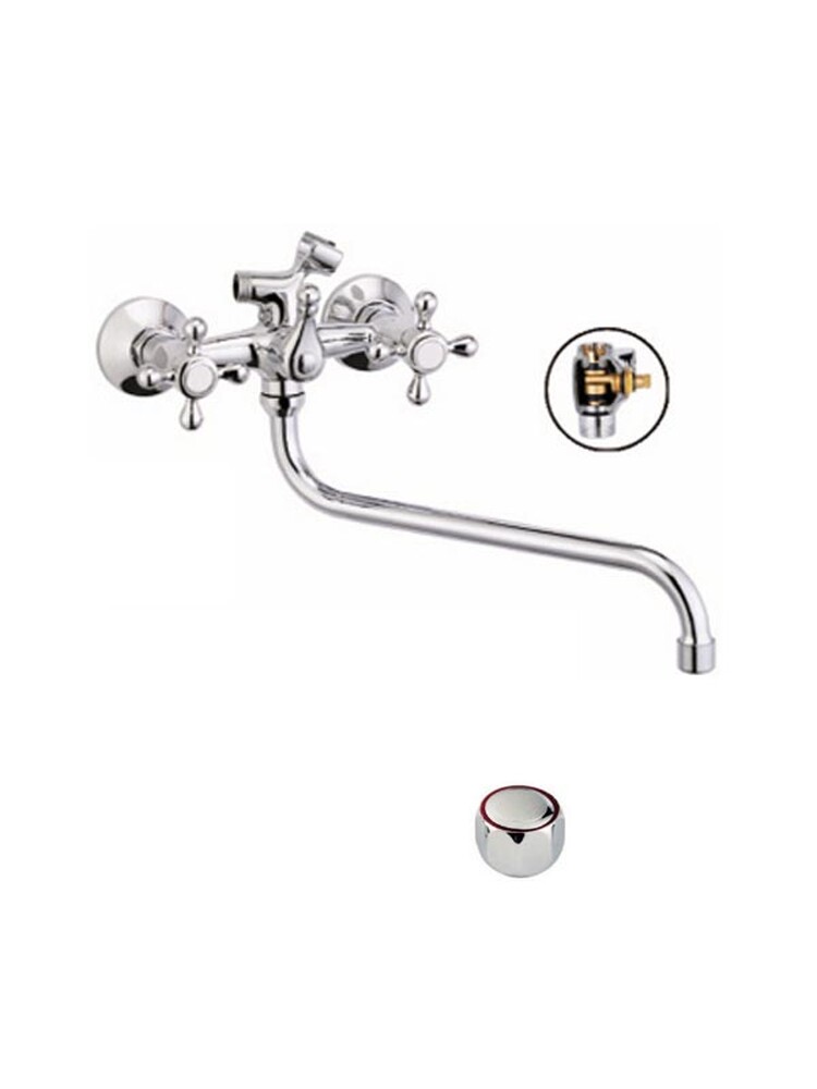 Смеситель Ванна Lemen 1/2 м/к Эрика (S 2132)