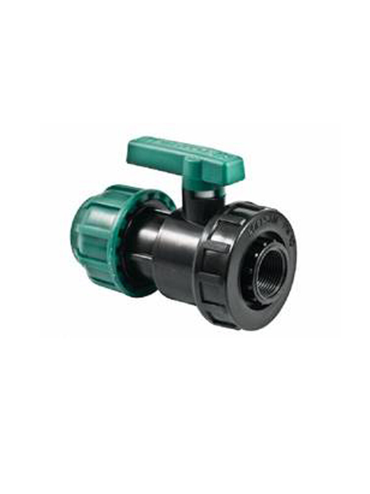 Кран шаровый 40х1 1/4" г/ц ПЭ poel-san