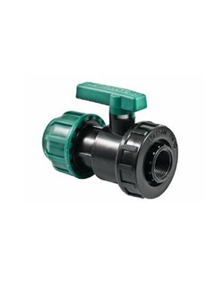 Кран шаровый 40х1 1/4" г/ц ПЭ poel-san