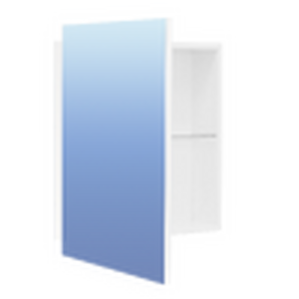 Зеркало-шкаф SANTREK HOME "ЕШЗ универсальный" (Белый) стеклянная полка 550х600х120