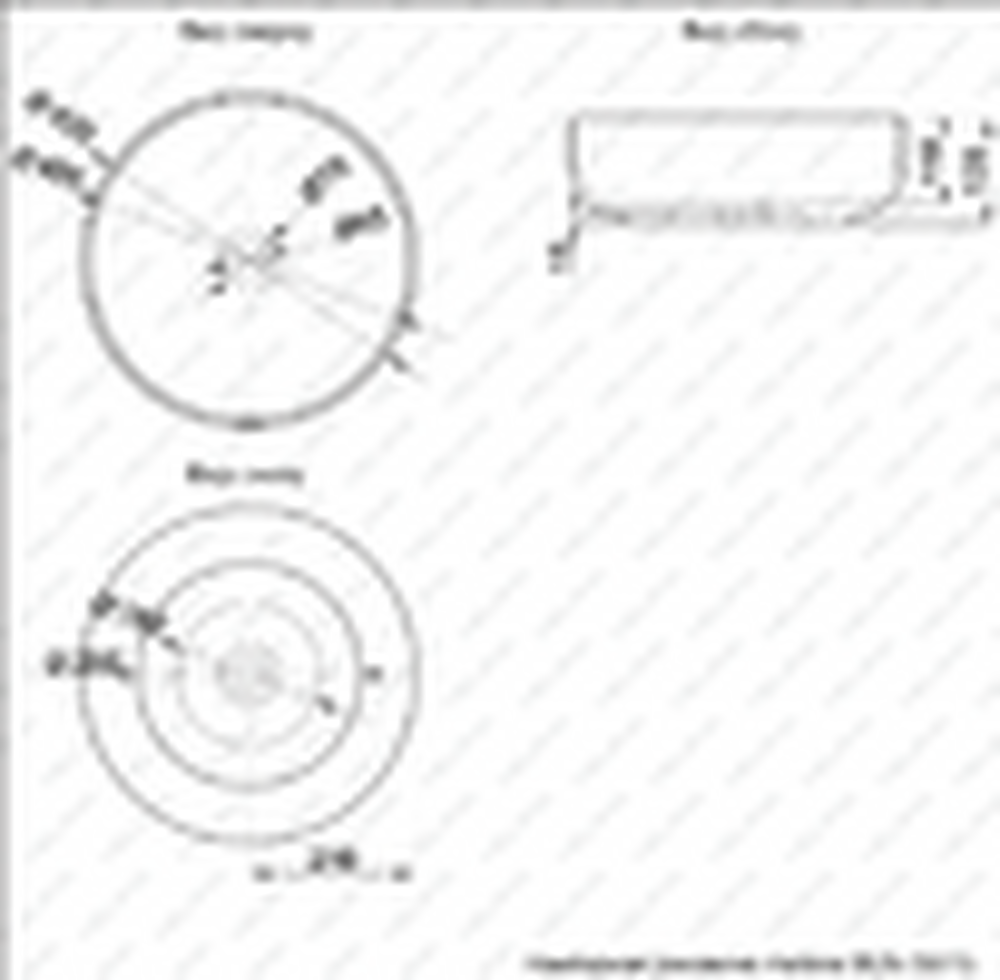 800-78115 Фигурный умывальник накладной круглый 420х135 MELANA