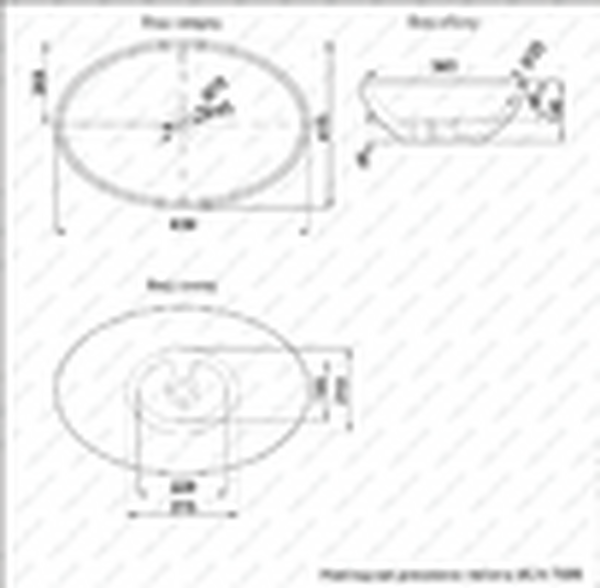 800-7686 (3077) Фигурный умывальник накладной лодочка 630х410х135 MELANA