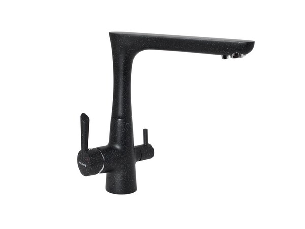 Смеситель Кухня EWIGSTEIN Г-обр. с краном пит.воды (антрацит) (32235159)