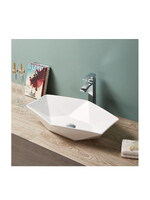 800-78125 Фигурный умывальник шестигранник-лодочка 635х410х135 MELANA