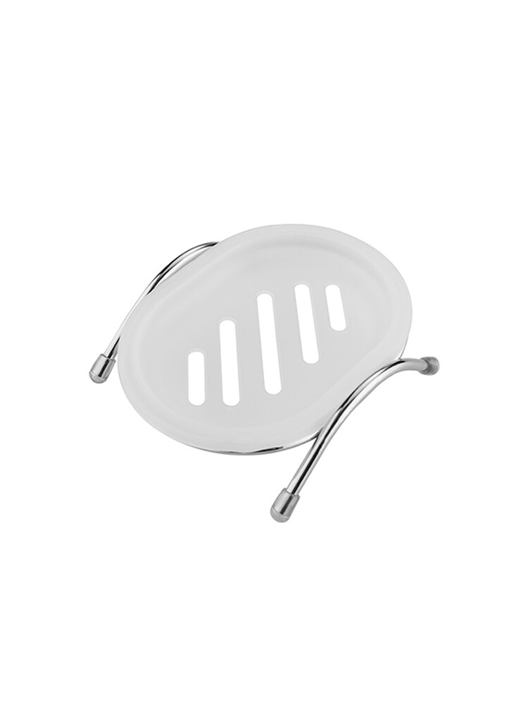 332-2/L Мыльница белая с двойным дном