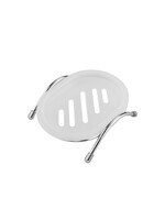 332-2/L Мыльница белая с двойным дном