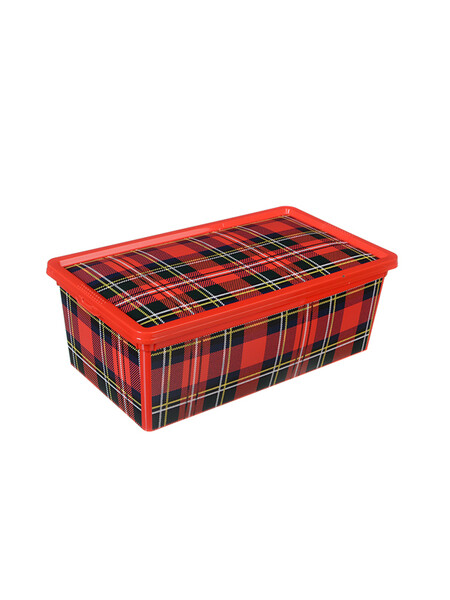 Ящик 5,5л. с крышкой Деко-клетка 340х190х120мм (М-пластика) (М 2356)* РАСПРОДАЖА
