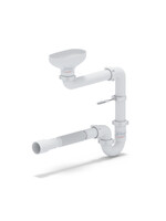 DR5015 Сифон АНИ Пласт 1 1/2 * 40 прямоточ с разрывом струи смещ с г/т 40*40/50