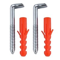 Набор для крепления водонагревателя (крюк-шуруп-2шт, дюбель распорный-2шт)